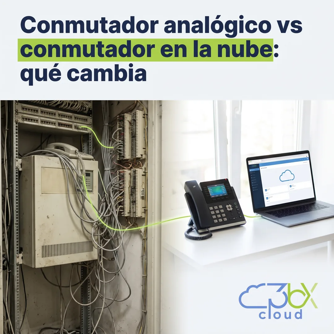 Portada del artículo: Conmutador analógico vs conmutador en la nube: qué cambia