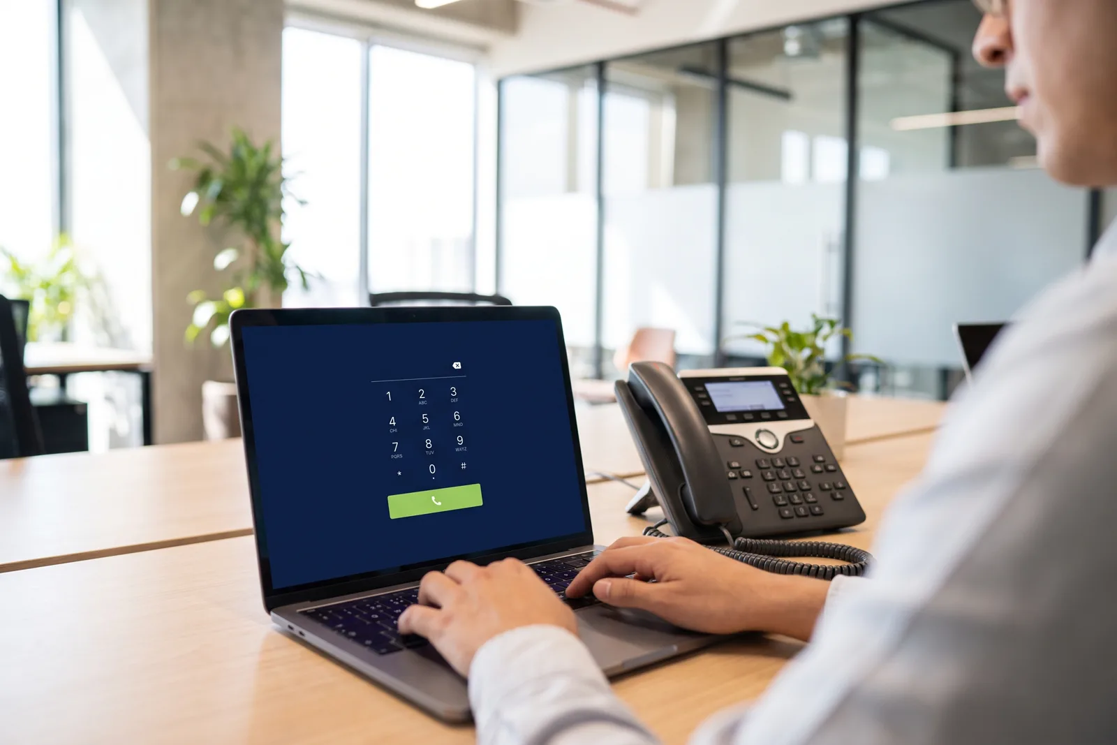 Microsoft Teams funcionando como softphone de un conmutador IP